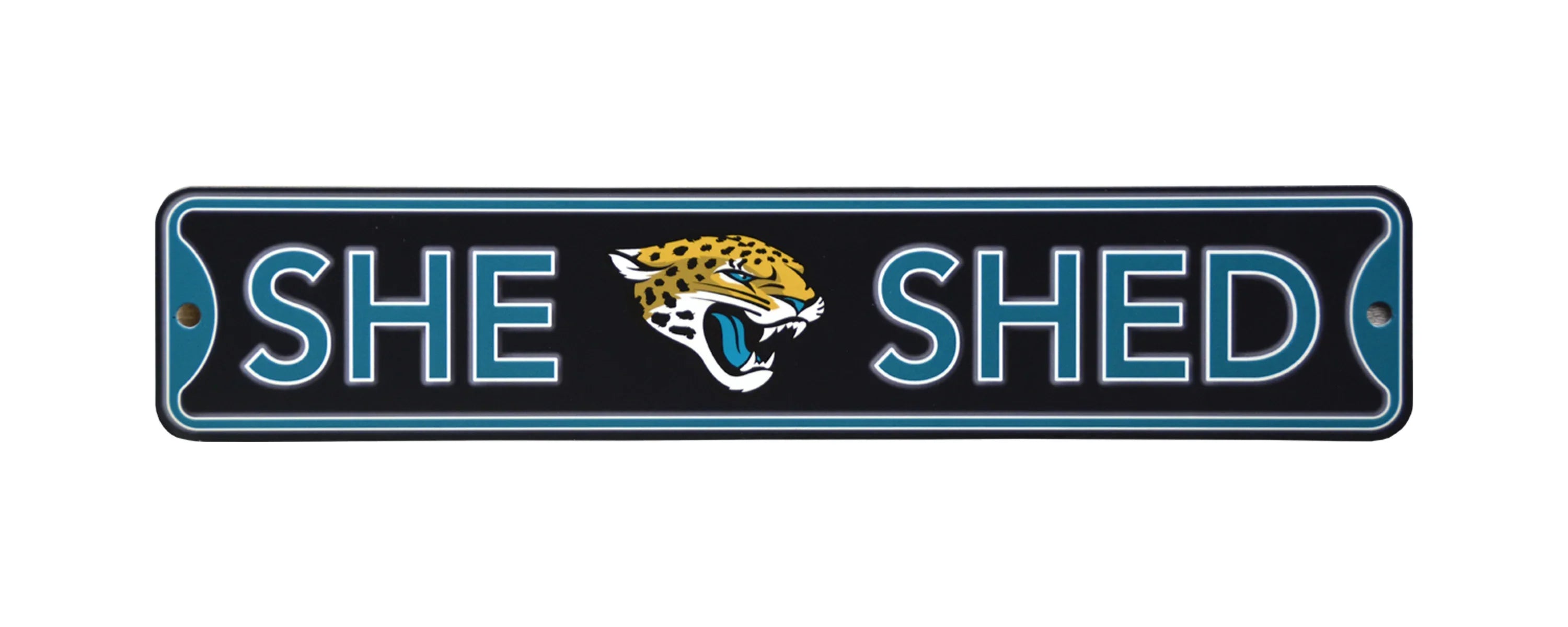 Jacksonville Jaguars Steel She Shed Sign