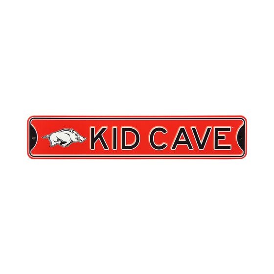Arkansas Razorbacks  Steel Kid Cave Sign
