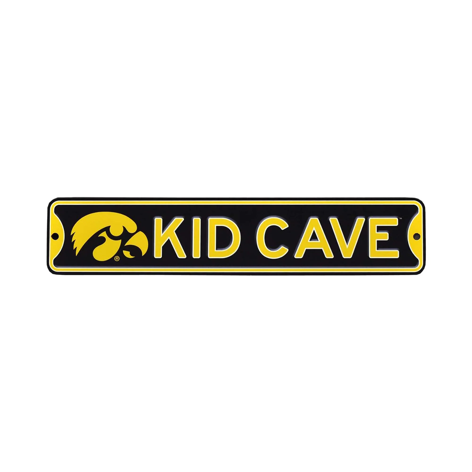 Iowa Hawkeyes  Steel Kid Cave Sign