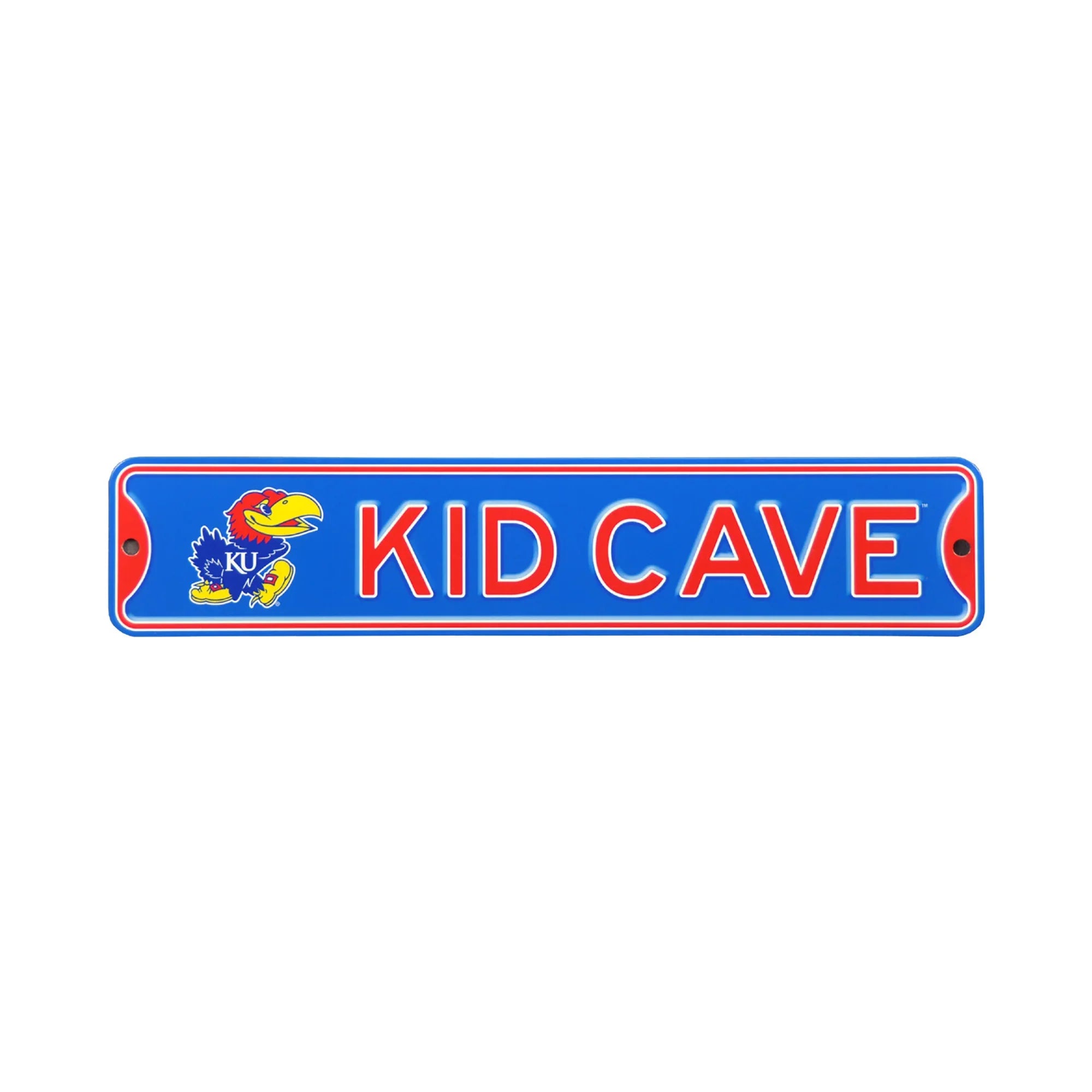 Kansas Jayhawks  Steel Kid Cave Sign
