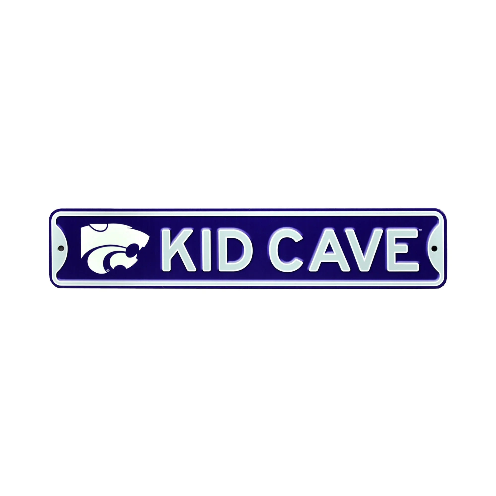 Kansas State Wildcats  Steel Kid Cave Sign