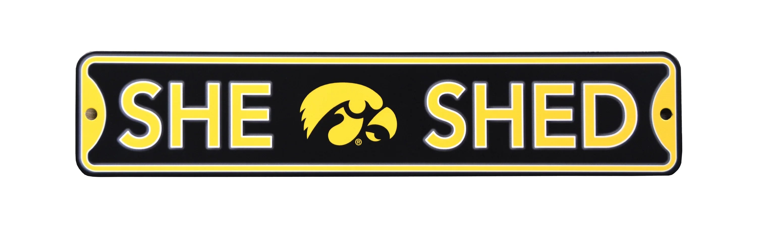 Iowa Hawkeyes  Steel She Shed Sign