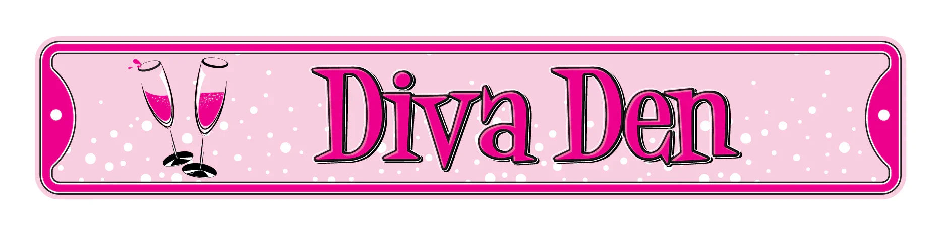 Diva Den Steel She Shed Sign