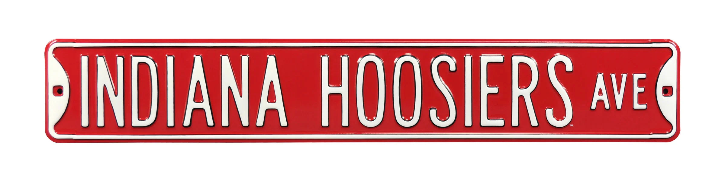 Indiana Hoosiers Steel Street Sign-INDIANA HOOSIERS AVE