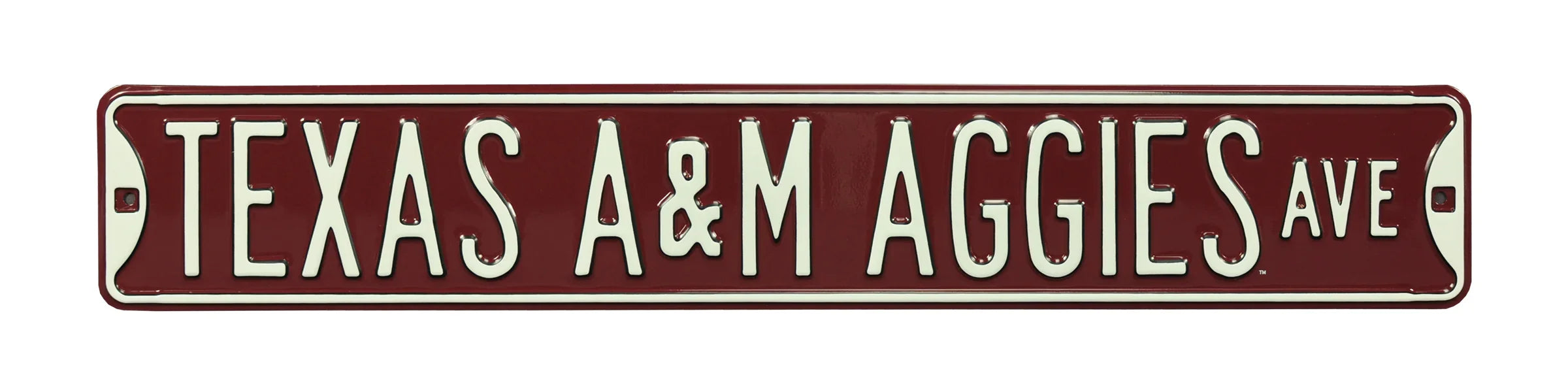 Texas A&M Aggies Steel Street Sign-TEXAS A&M AGGIES AVE