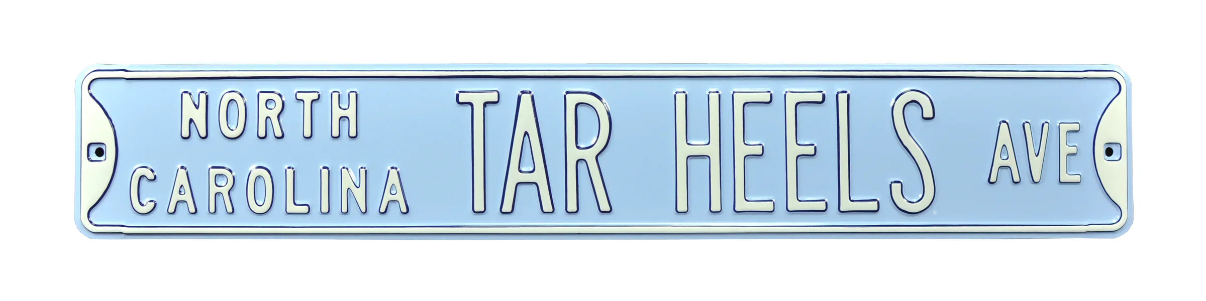 North Carolina Tar Heels Steel Street Sign-NORTH CAROLINA TAR HEELS AVE
