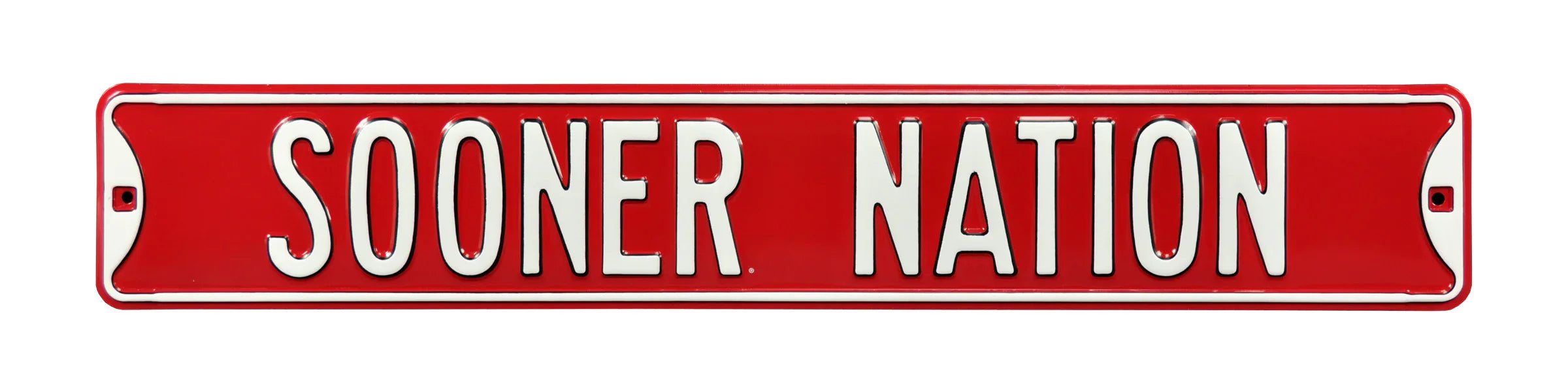 Oklahoma Sooners Steel Street Sign-SOONER NATION