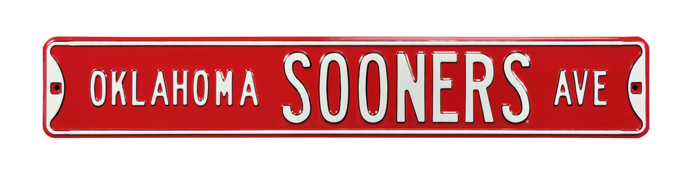 Oklahoma Sooners Steel Street Sign-OKLAHOMA SOONERS AVE