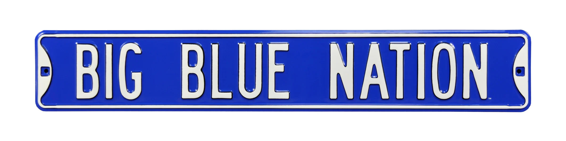 Kentucky Wildcats Steel Street Sign-BIG BLUE NATION