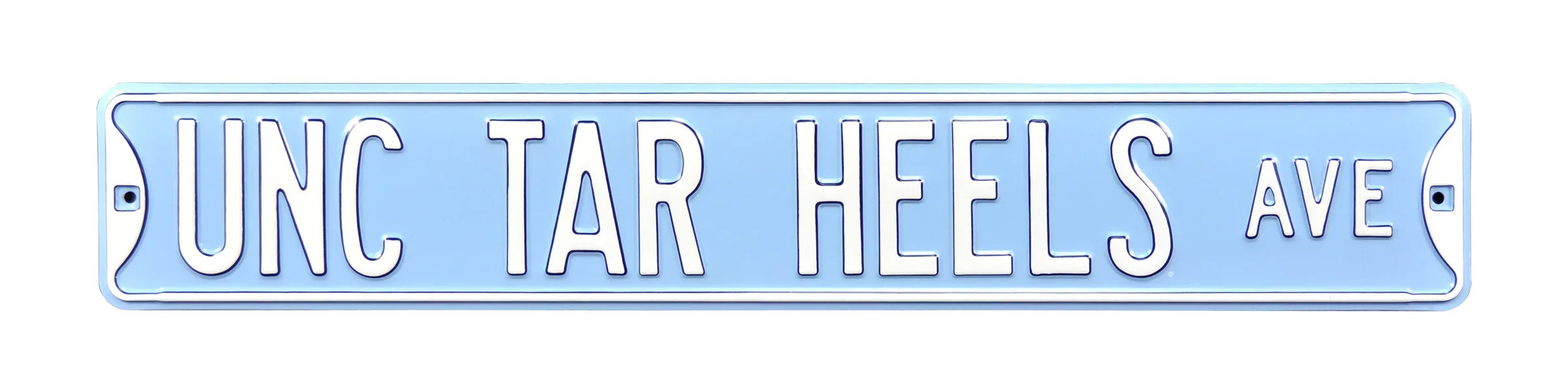 North Carolina Tar Heels Steel Street Sign-UNC TAR HEELS AVE