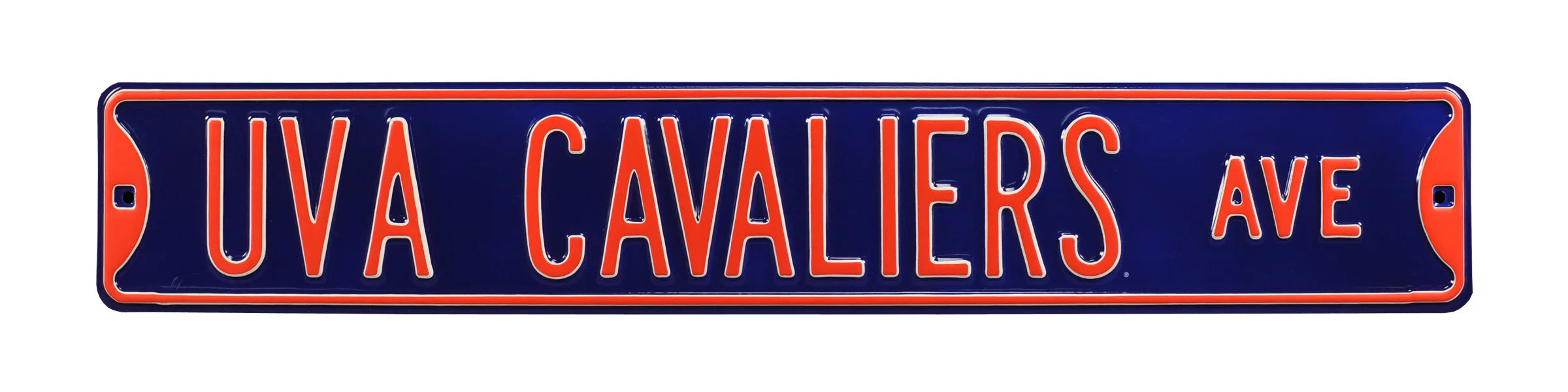 Virginia Cavaliers Steel Street Sign-UVA CAVALIERS AVE