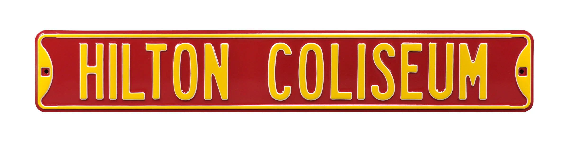 Iowa State Cyclones Steel Street Sign-HILTON COLISEUM