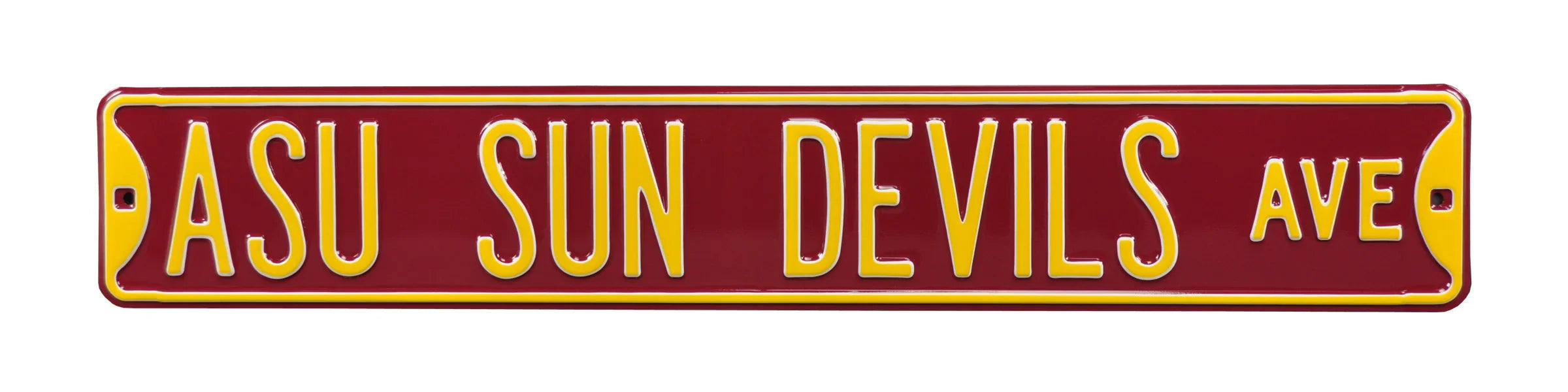Arizona State Sun Devils Steel Street Sign-SUN DEVILS AVE