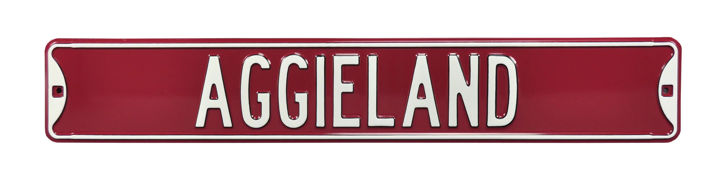 Texas A&M Aggies Steel Street Sign-AGGIELAND Texas A&M