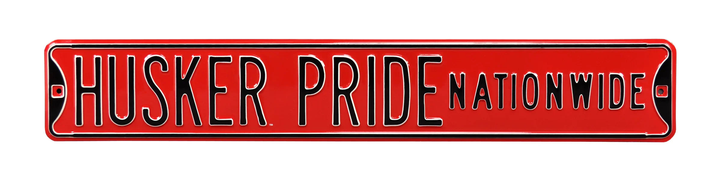 Nebraska Cornhuskers Steel Street Sign-HUSKER PRIDE NATIONWIDE