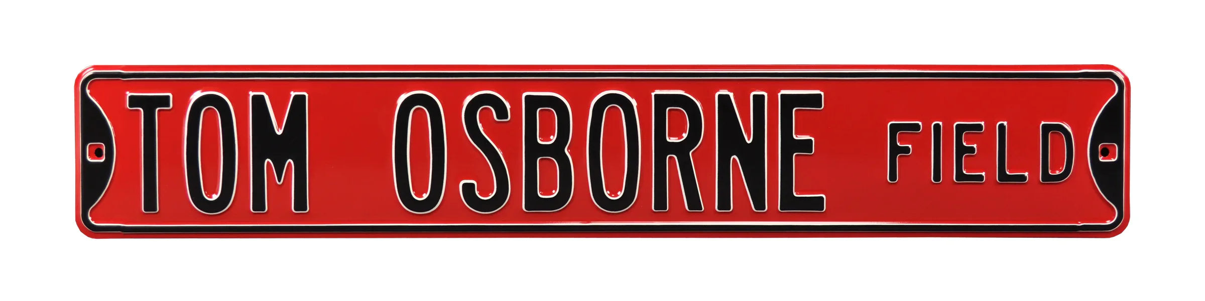 Nebraska Cornhuskers Steel Street Sign-TOM OSBORNE FIELD