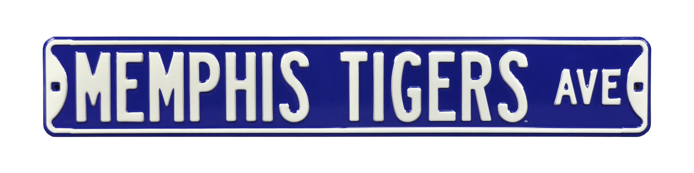 Memphis Tigers Steel Street Sign-MEMPHIS TIGERS AVE