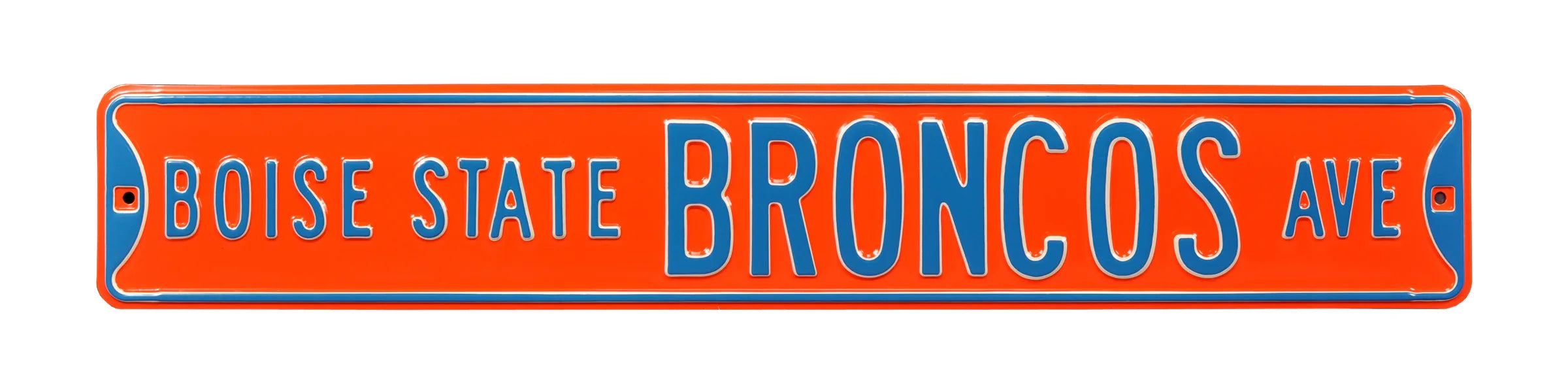 Boise State Broncos Steel Street Sign-BOISE STATE BRONCOS AVE
