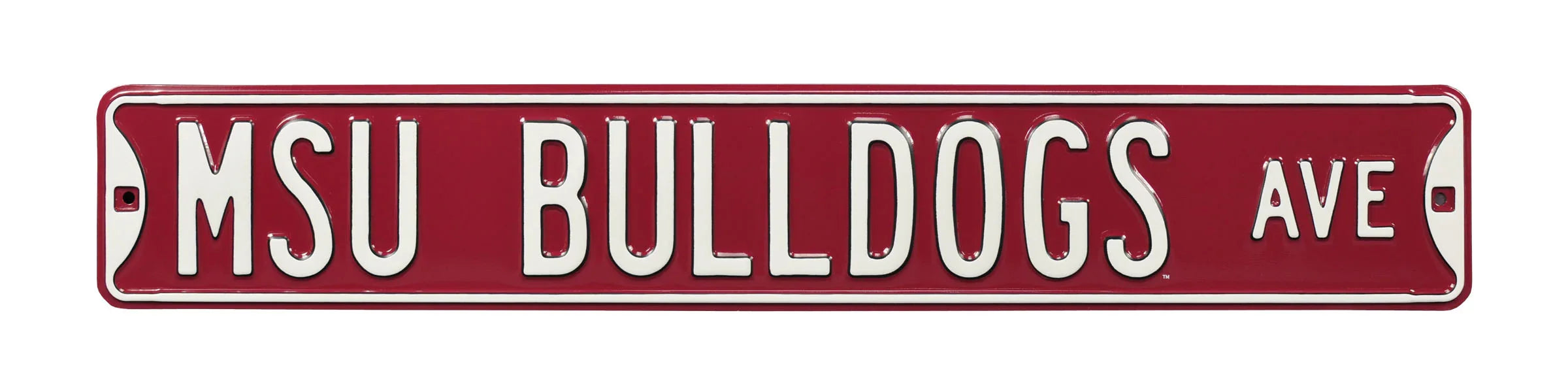 Mississippi State Bulldogs Steel Street Sign-MSU BULLDOGS AVE