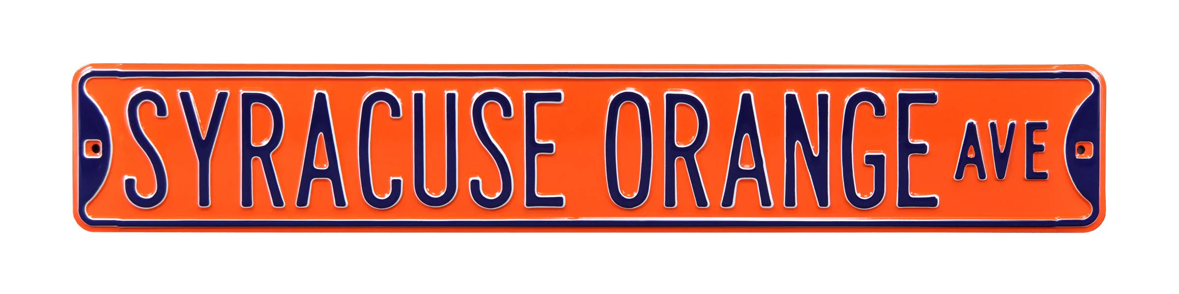Syracuse Orange Steel Street Sign-SYRACUSE ORANGE AVE