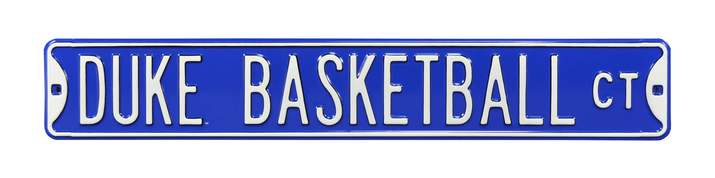 Duke Blue Devils Steel Street SignDUKE BASKETBALL CT