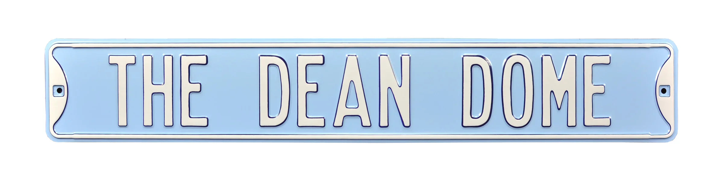 North Carolina Tar Heels Steel Street Sign-THE DEAN DOME
