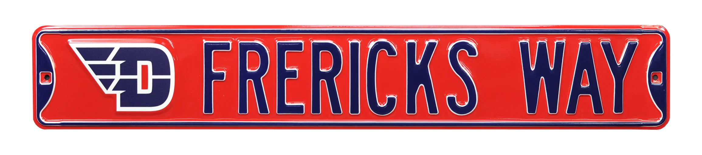 Dayton Flyers Steel Street Sign with Logo-FRERICK'S WAY