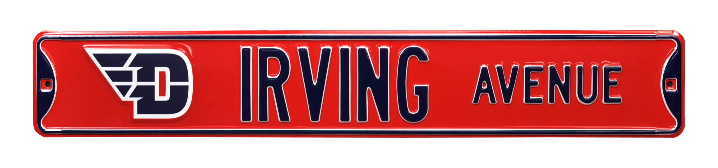Dayton Flyers Steel Street Sign with Logo-IRVING AVENUE