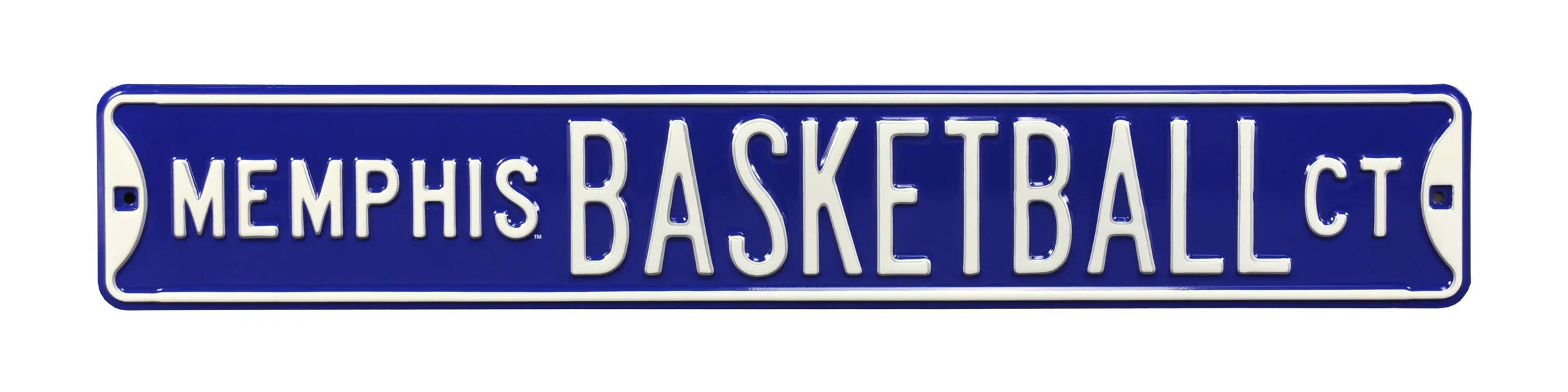 Memphis Tigers Steel Street Sign-MEMPHIS BASKETBALL CT
