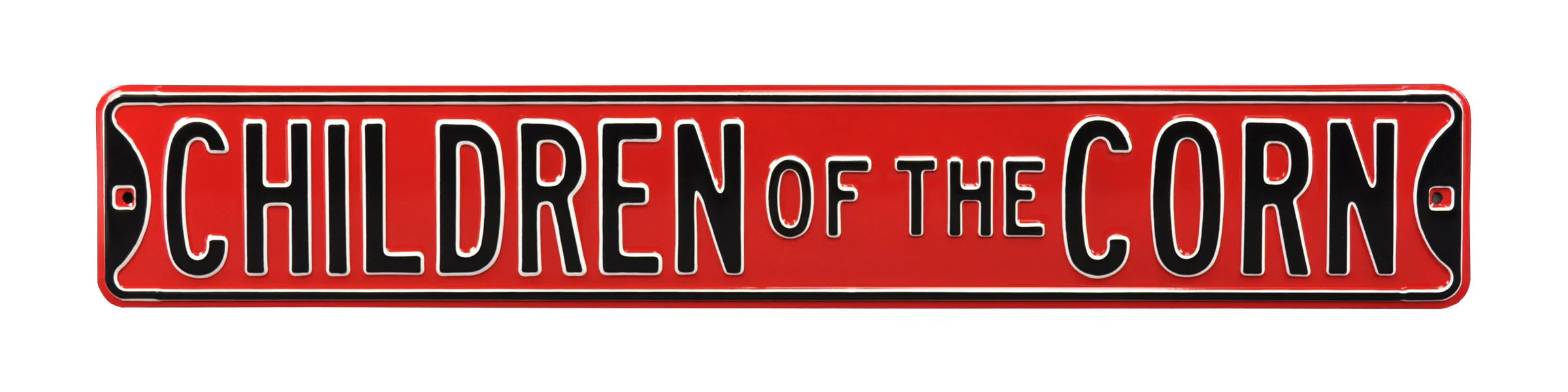 Nebraska Cornhuskers Steel Street Sign-CHILDREN OF THE CORN