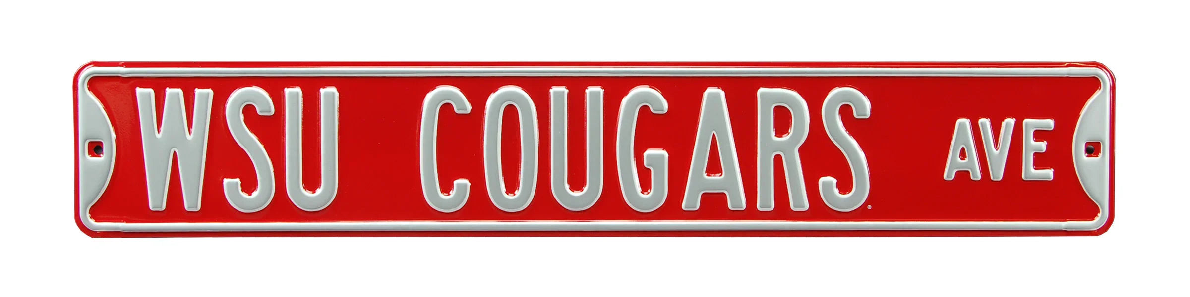 Washington State Cougars Steel Street Sign-WSU COUGARS AVE