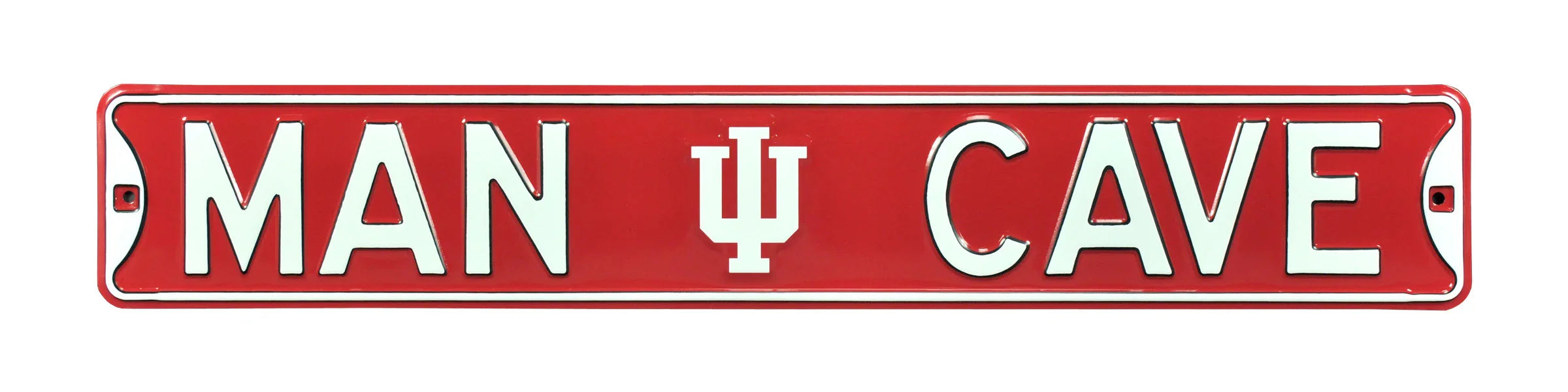 Indiana Hoosiers Steel Street Sign with Logo-MAN CAVE