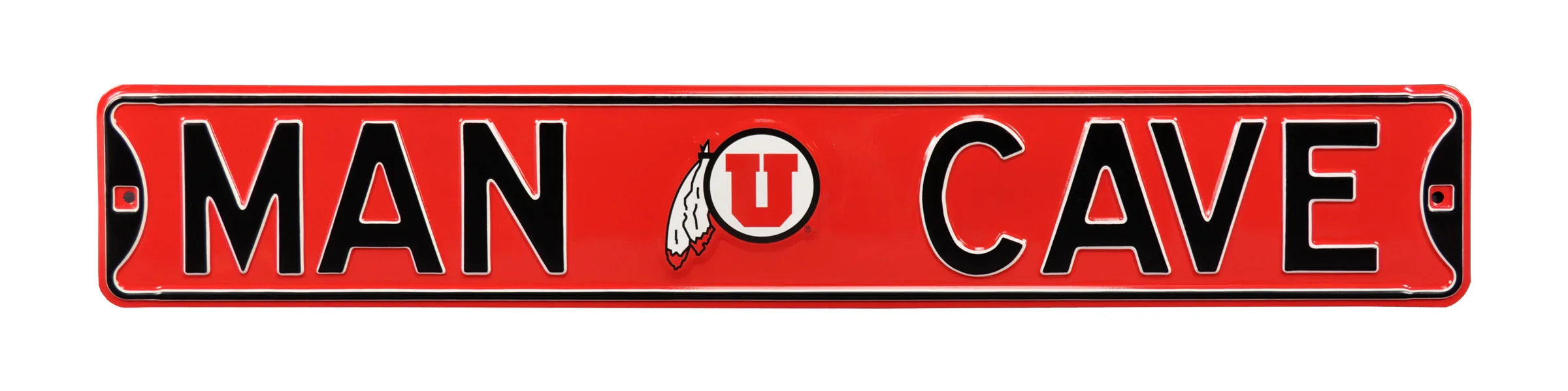 Utah Utes Steel Street Sign with Logo-MAN CAVE