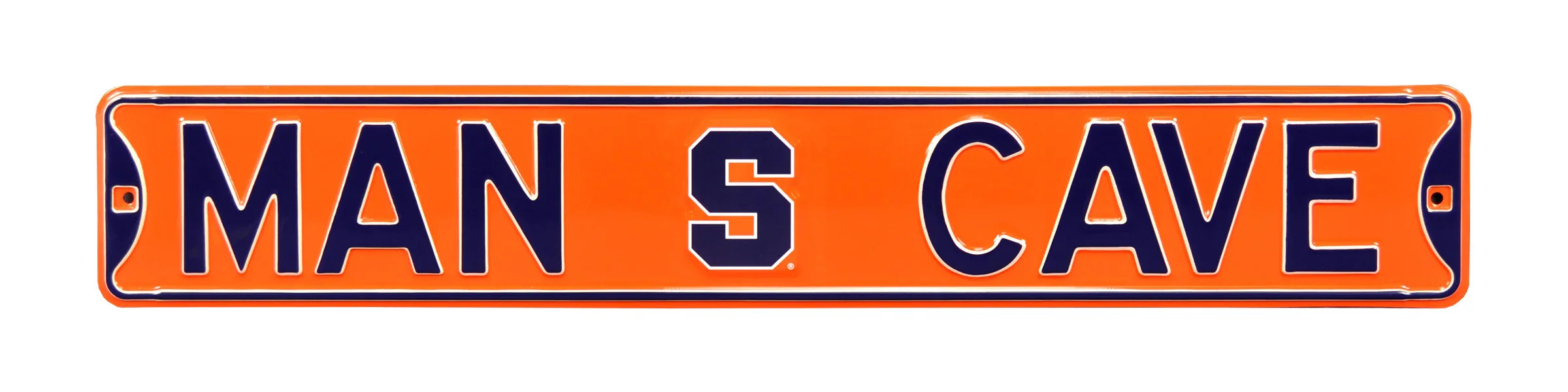 Syracuse Orange Steel Street Sign with Logo-MAN CAVE