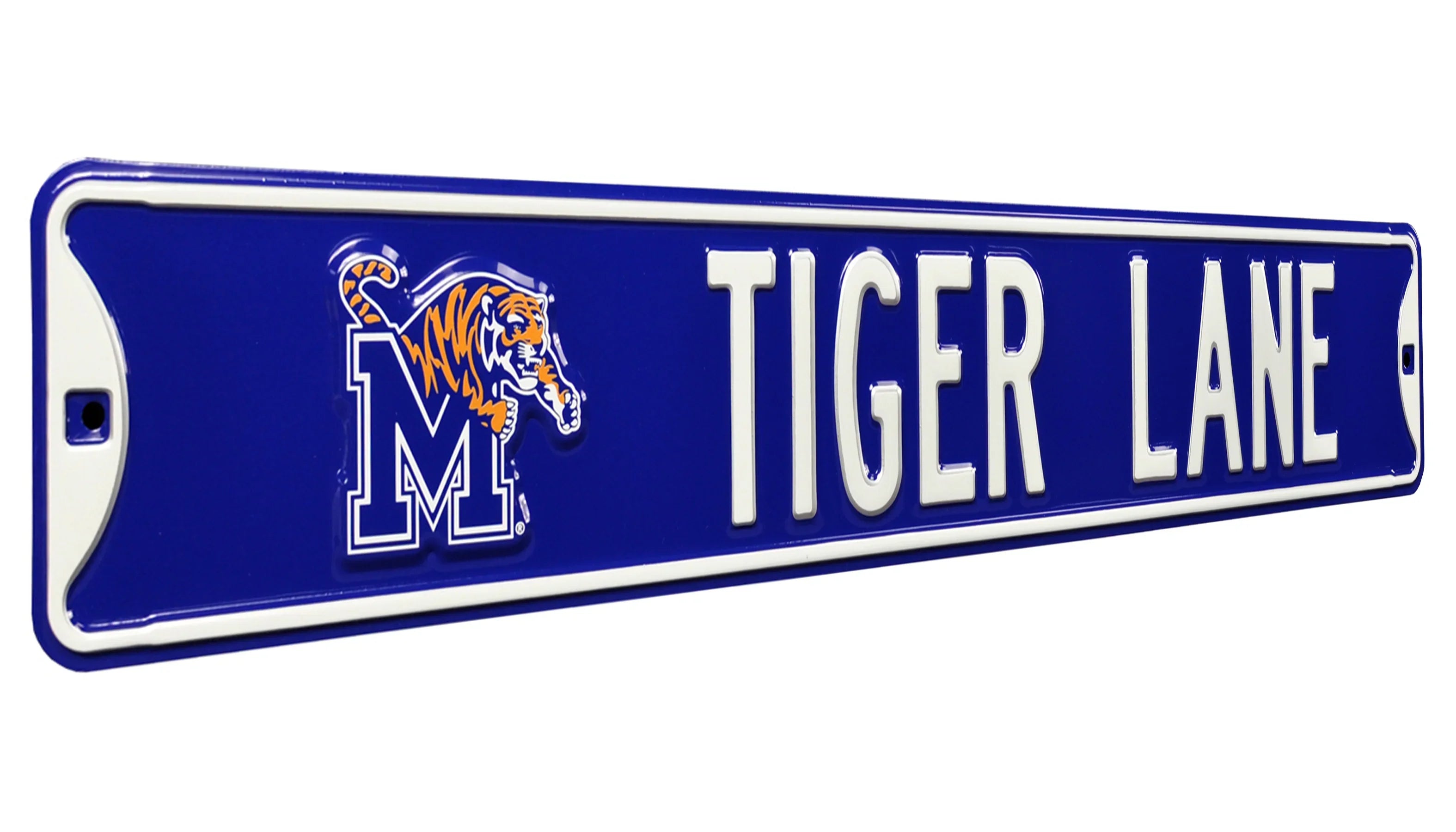 Memphis Tigers Steel Street Sign with Logo-TIGER LANE