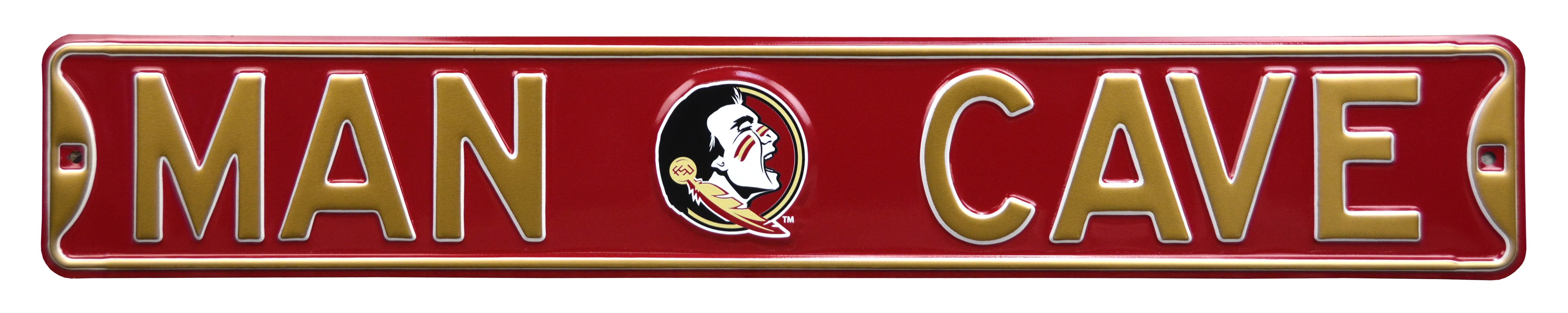 Florida State Seminoles Steel Street Sign with Logo-MAN CAVE