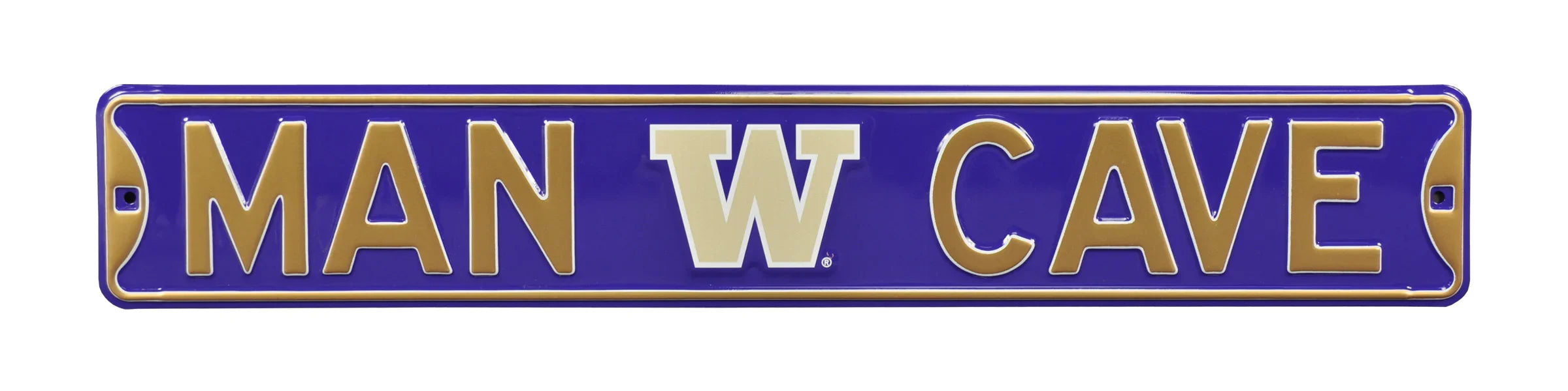 Washington Huskies Steel Street Sign with Logo-MAN CAVE
