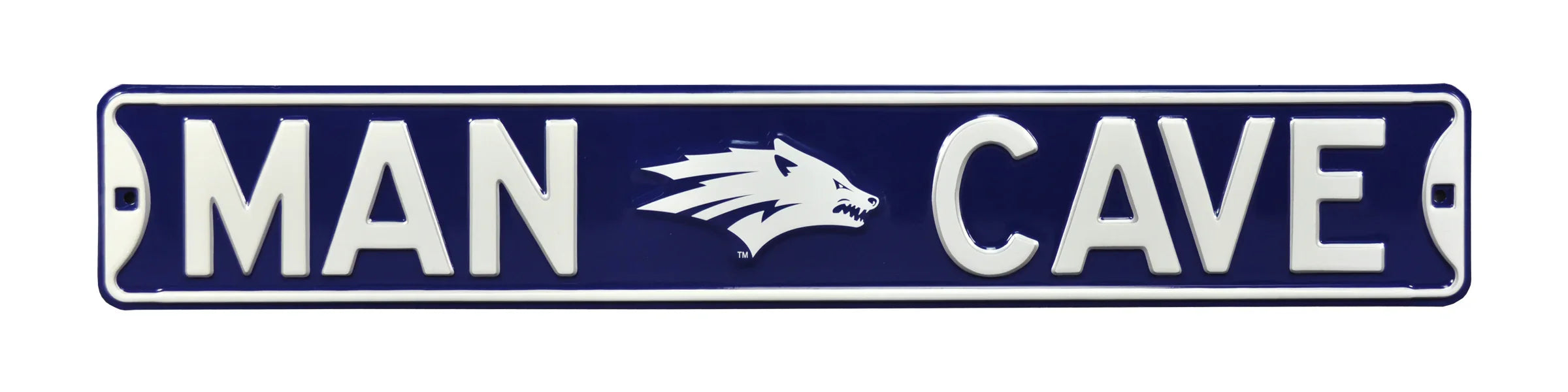 Nevada Wolfpack Steel Street Sign with Logo-MAN CAVE