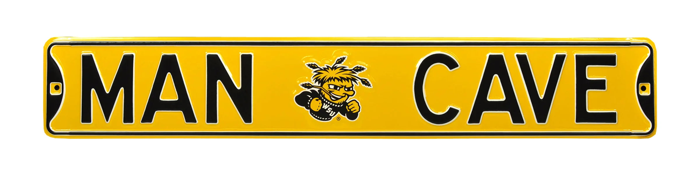 Wichita State Shockers Steel Street Sign with Logo-MAN CAVE