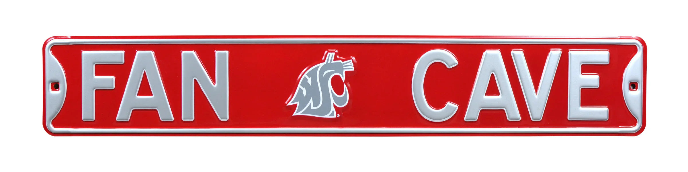 Washington State Cougars Steel Street Sign with Logo-FAN CAVE