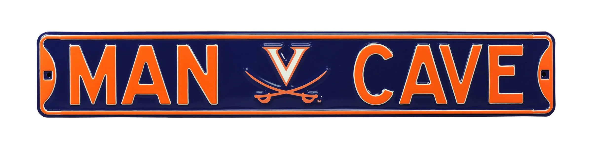 Virginia Cavaliers Steel Street Sign with Logo-MAN CAVE