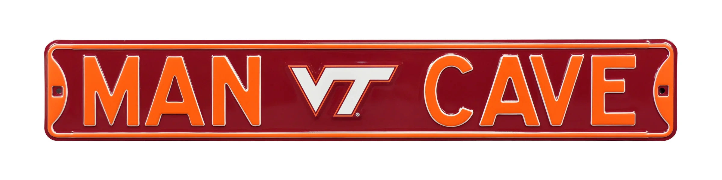 Virginia Tech Hokies Steel Street Sign with Logo-MAN CAVE
