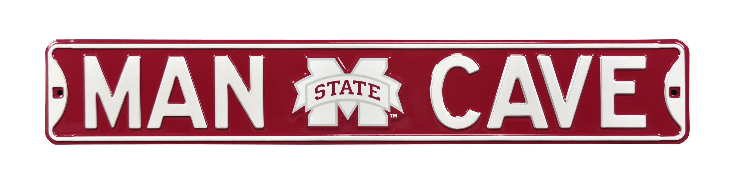 Mississippi State Bulldogs Steel Street Sign with Logo-MAN CAVE
