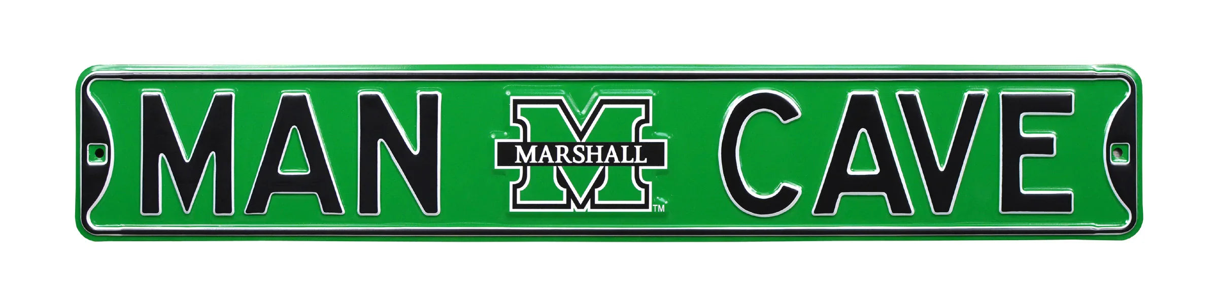 Marshall Steel Street Sign with Logo-MAN CAVE