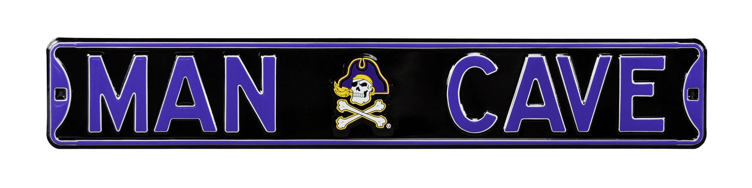 East Carolina Pirates Steel Street Sign with Logo-MAN CAVE