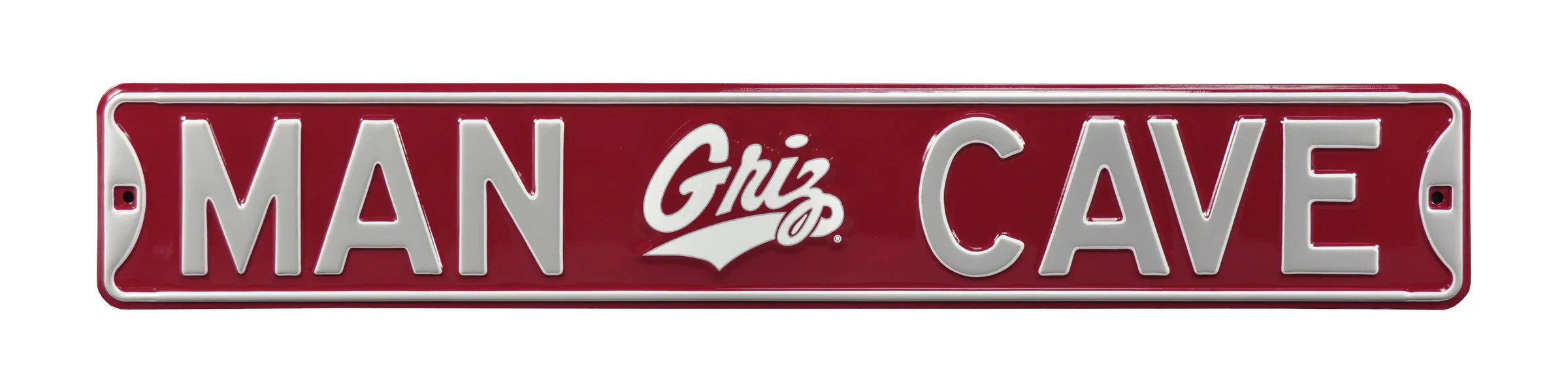 Montana Grizzlies Steel Street Sign with Logo-MAN CAVE
