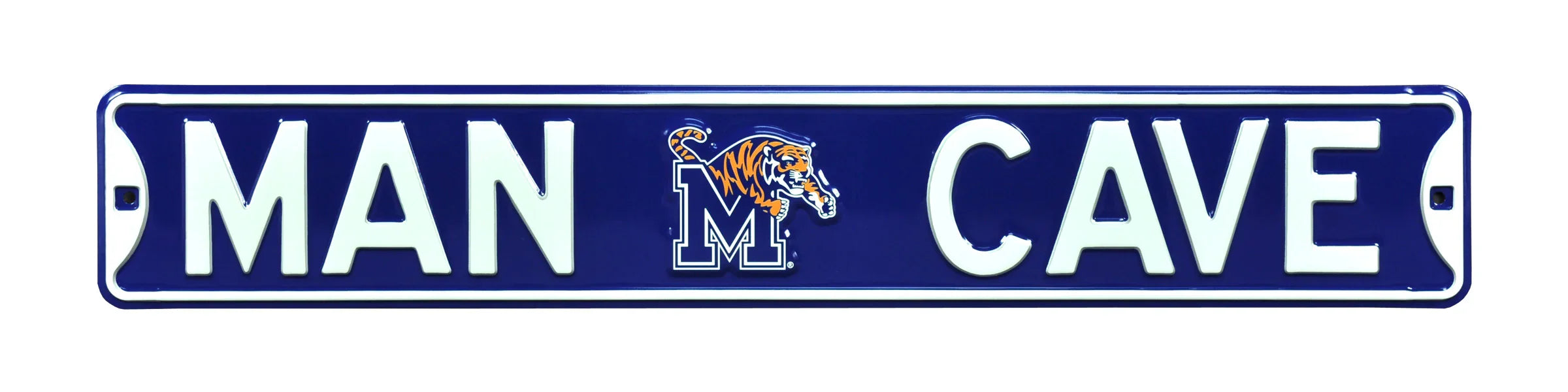 Memphis Tigers Steel Street Sign with Logo-MAN CAVE