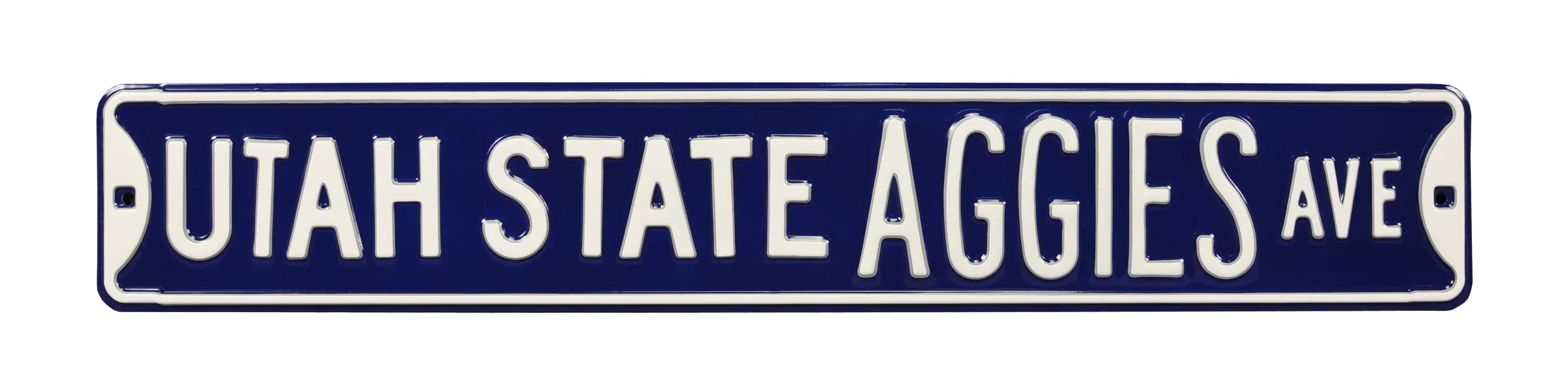 Utah State Aggies Steel Street Sign-UTAH STATE AGGIES AVE