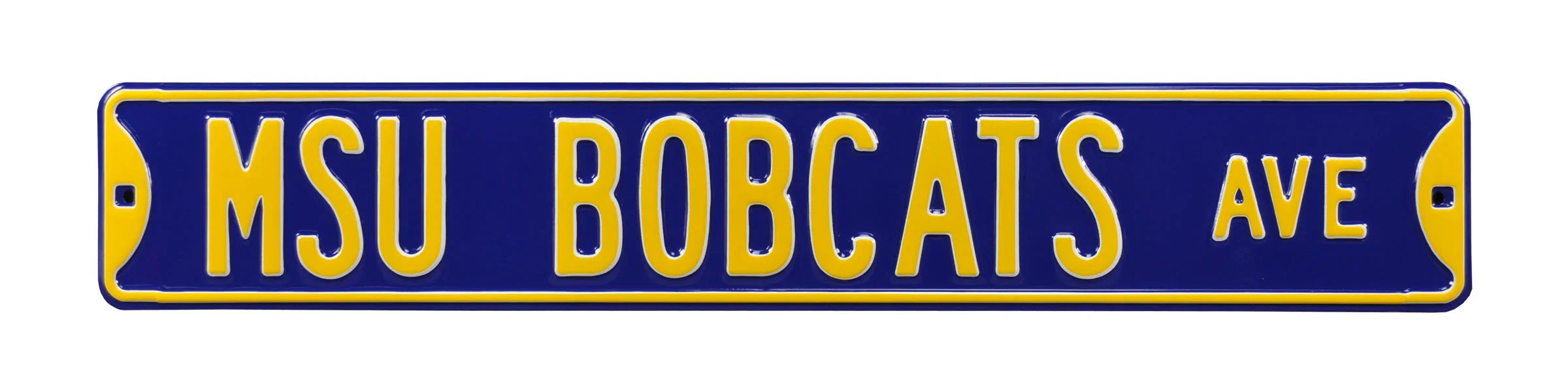 Montana State Steel Street Sign-MSU BOBCATS AVE