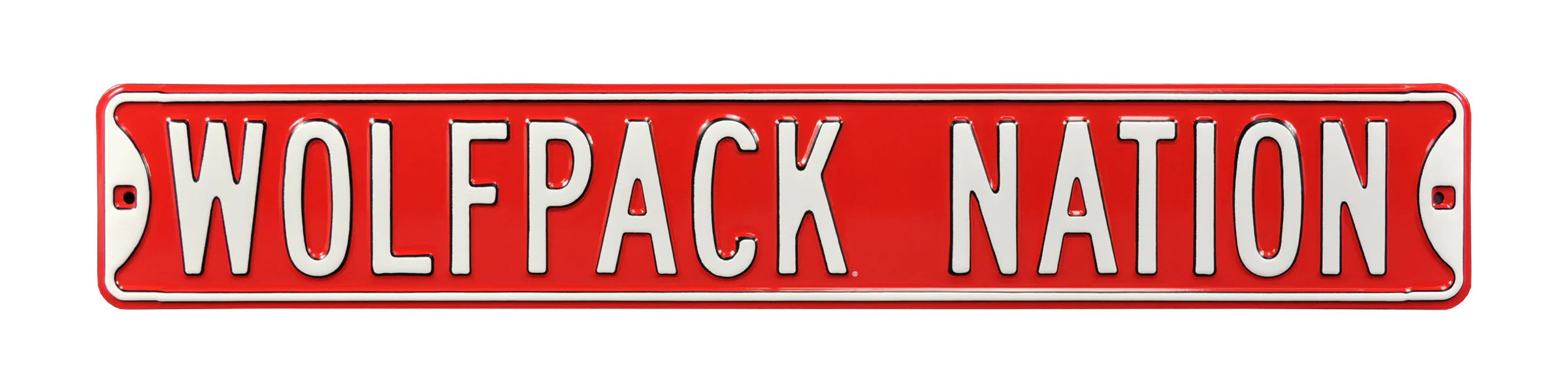 North Carolina State Steel Street Sign-WOLFPACK NATION